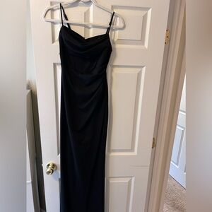 All Black Formal Evening Gown